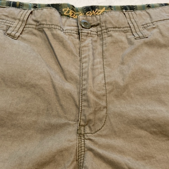True Grit Mens Army Green Flat Front Shorts Size 38 - Picture 2 of 10
